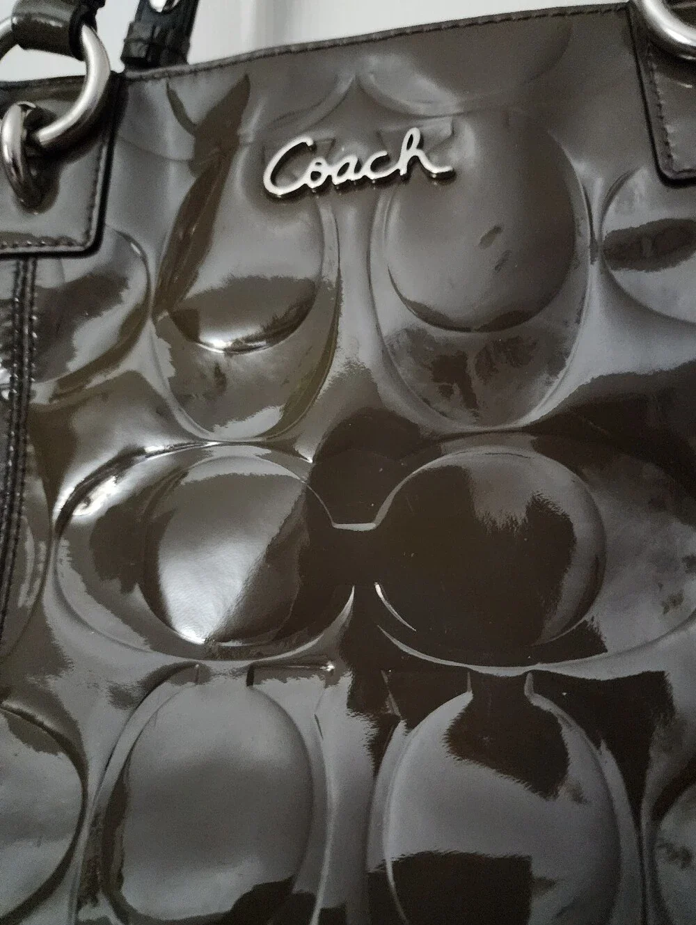 Coach Gallery East West Tote in Olive Green